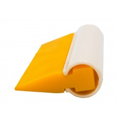 Rakla silikonowa, ergononomiczny uchwyt, 12 cm -  Kolor żółty