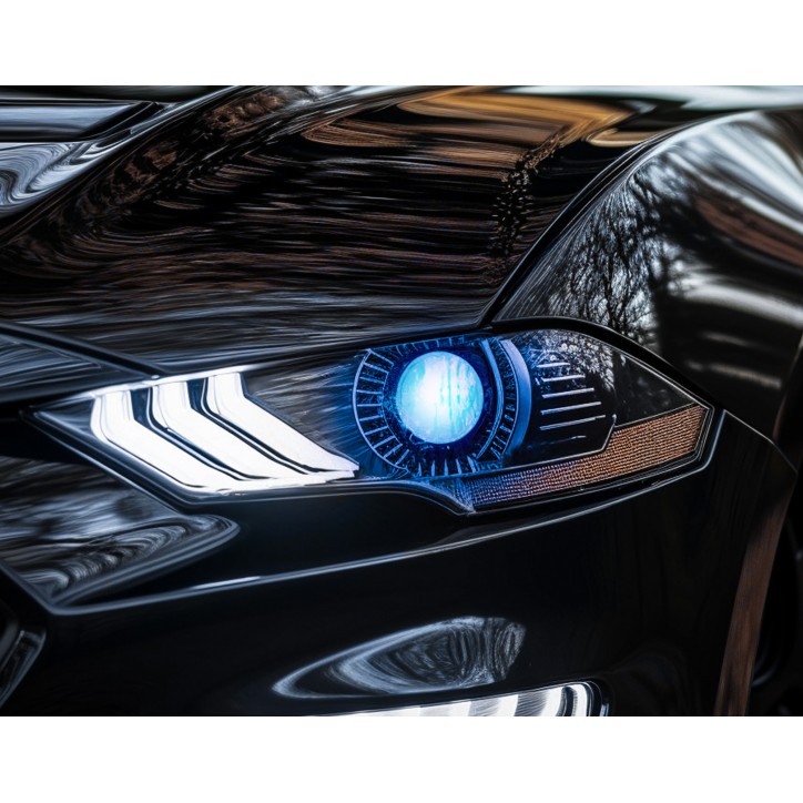 System podświetlenia soczewek LED RGB Bluetooth Devil Eyes do samochodu