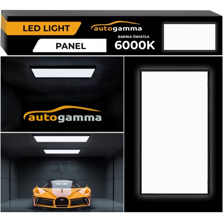 Panelowe oświetlenie LED Biuro warsztat 120x60 cm