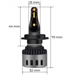 Żarówki LED H7 Mini 9600LM 6000K COB 48W  2-Stronne 2 szt.