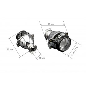 Soczewki Projektory MINI H1 Bi-Xenon 1.8" 46 mm